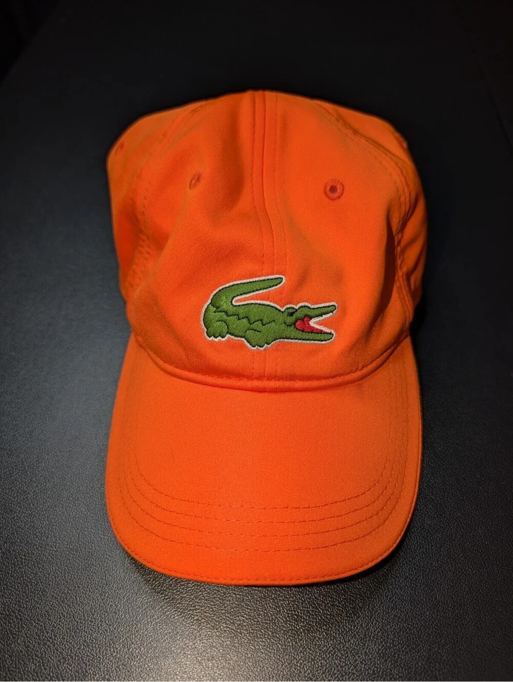 Lacoste Sport Hat Big Croc Orange Large Miami Open